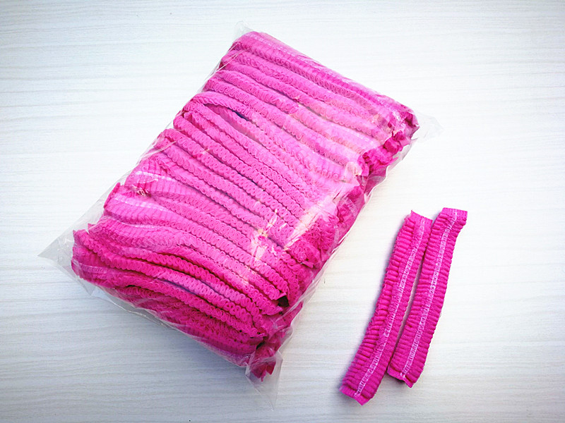 Pink Non-woven Shower cap